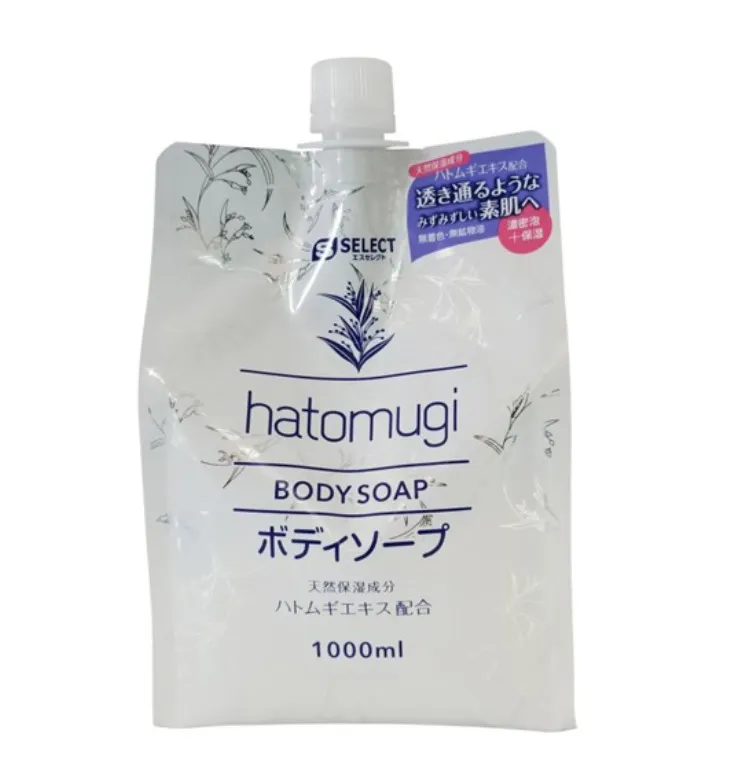 S-Select HATOMUGI Body Soap Refill 1000ml