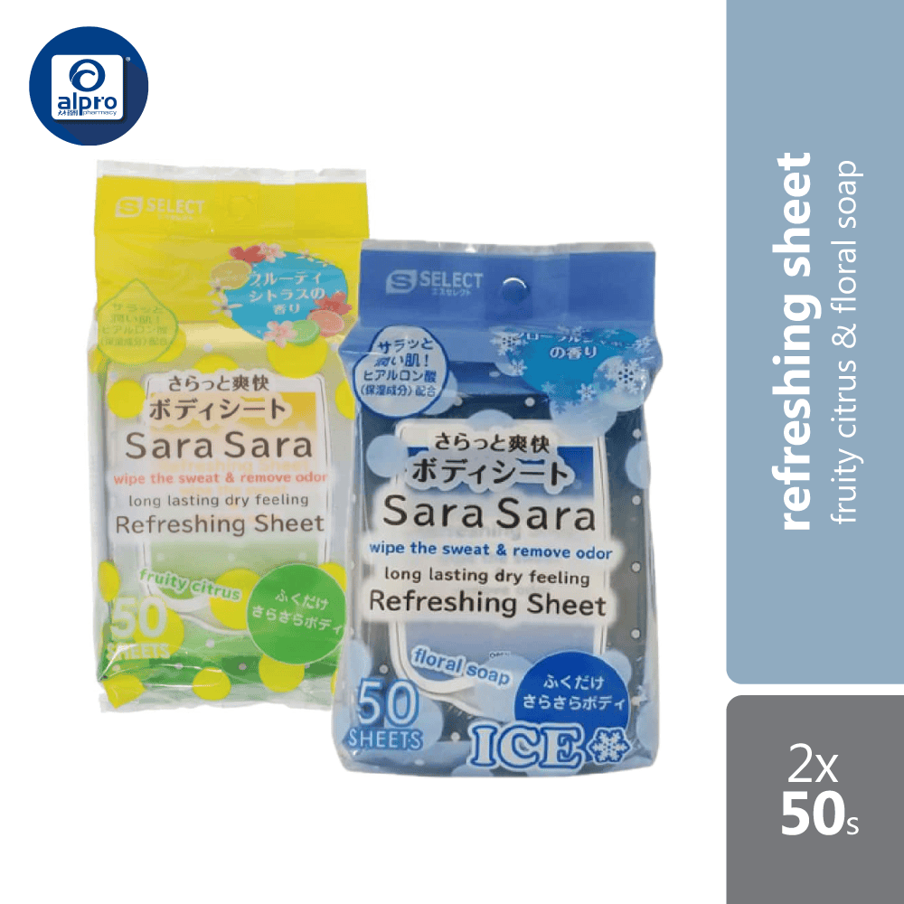 S SELECT SARASARA SMOOTH & REFRESHING SHEET ICE FLORAL SOAP 50SHEETS